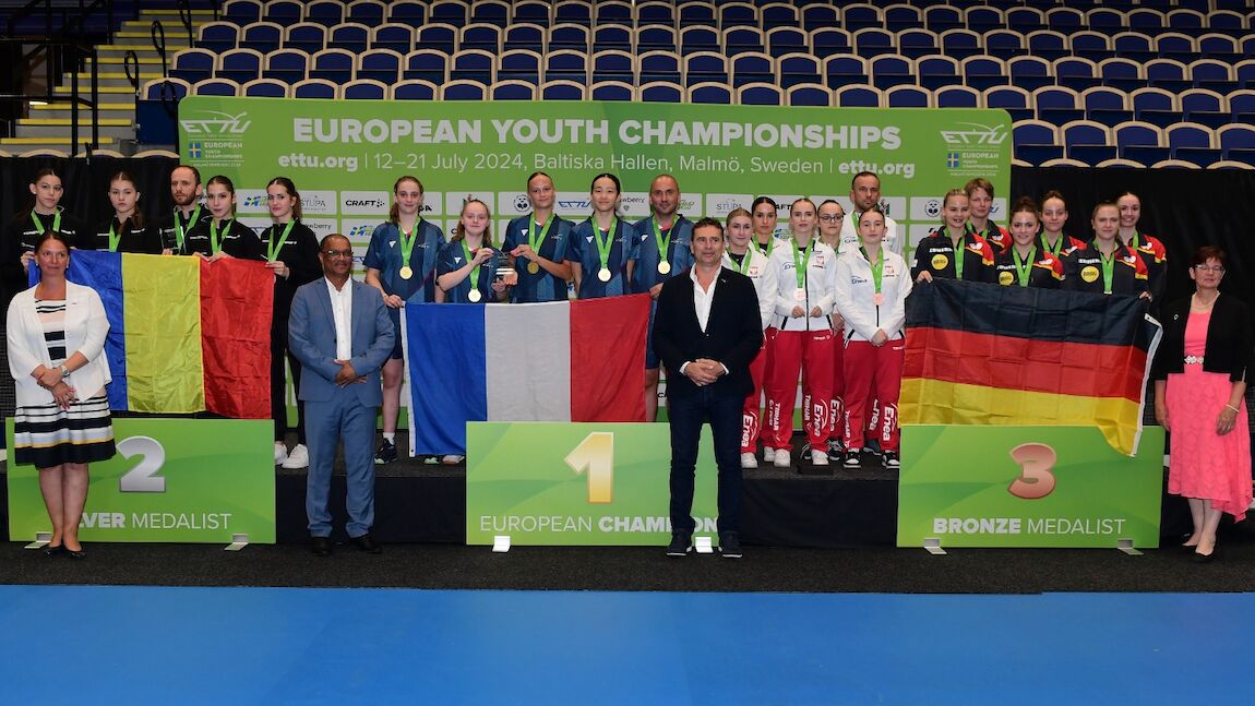 France Clinched Gold Medal in Under 19 Girls Team Event after Thrilling Clash against Romania