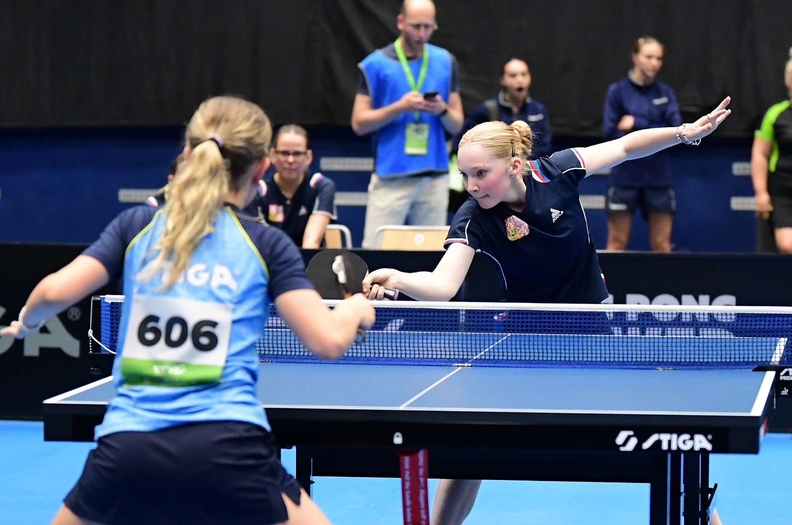 Germany Dominates and Czech Singles Champion Remains Unbeaten on Opening Day in Under-15 Girls’ Event